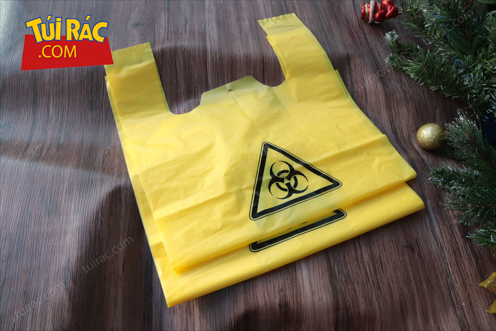 túi đựng rác có quai màu vàng6